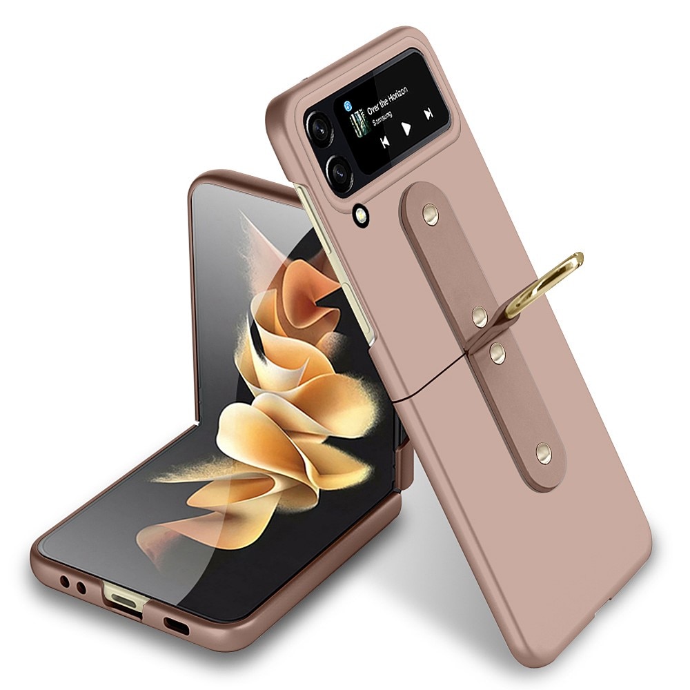 Perceptueel katje Wederzijds Samsung Galaxy Z Flip 4 Hoesje met ringhouder rosé goud - koop online