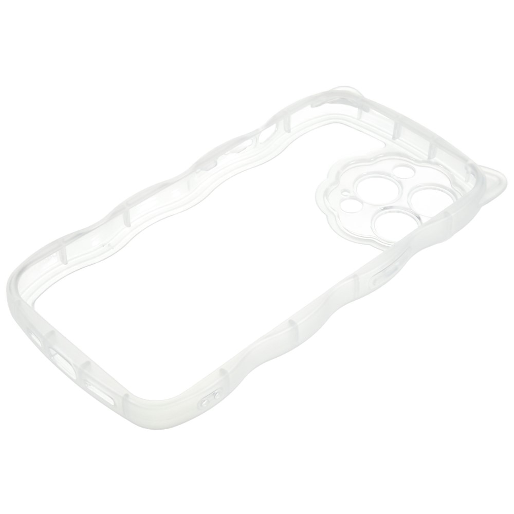 iPhone 13 Pro Wavy Edge Kat Hoesje transparant