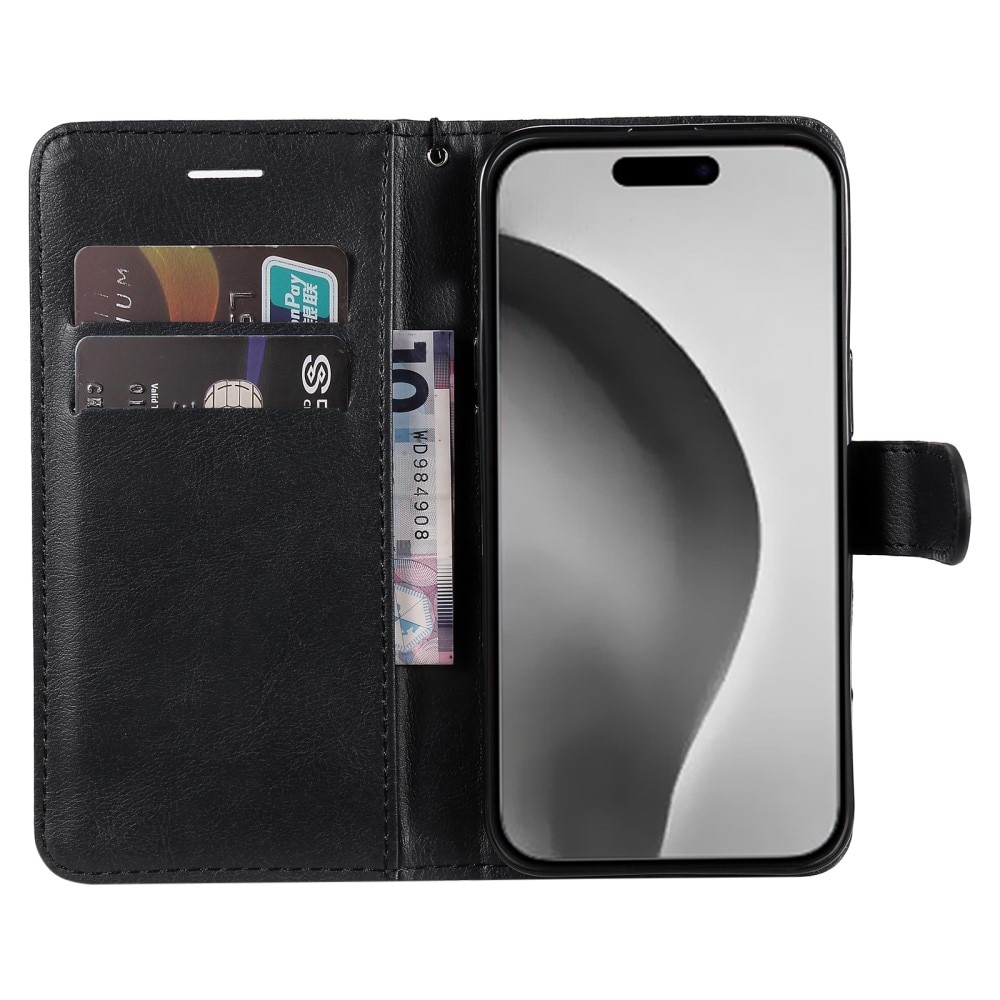 iPhone 16 Pro Max Bookcover hoesje zwart