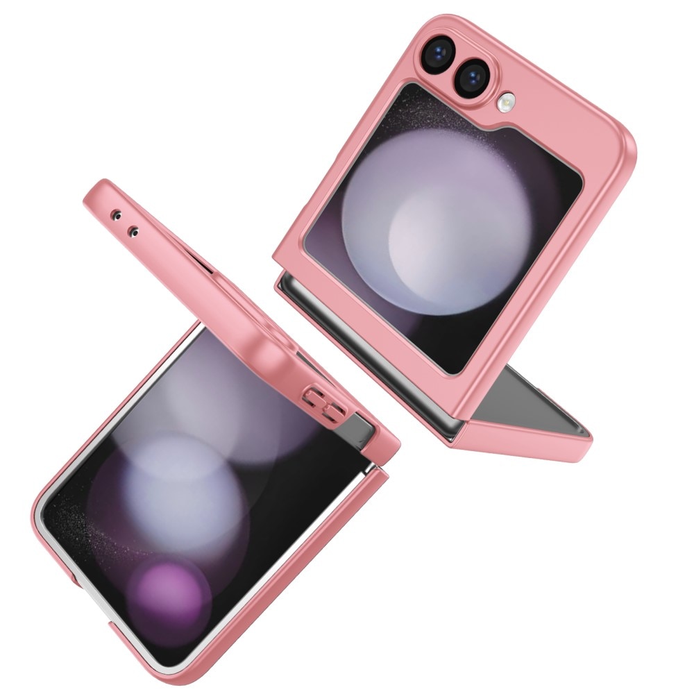 Samsung Galaxy Z Flip 6 Hoesje met magnetische ringhouder roze