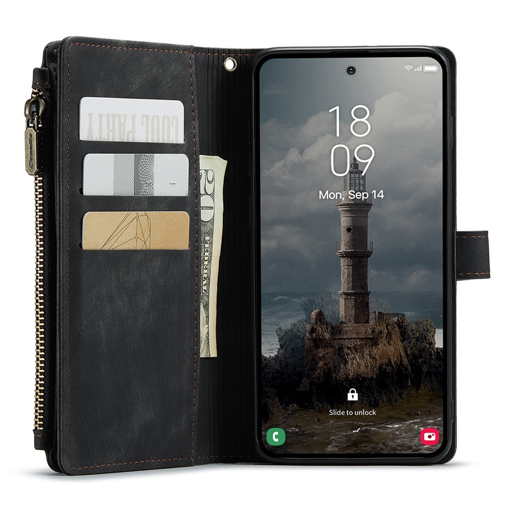 Bookcover hoesje Rits Samsung Galaxy A55 Zwart