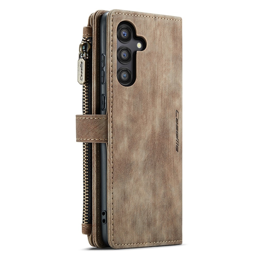 Bookcover hoesje Rits Samsung Galaxy A55 Bruin