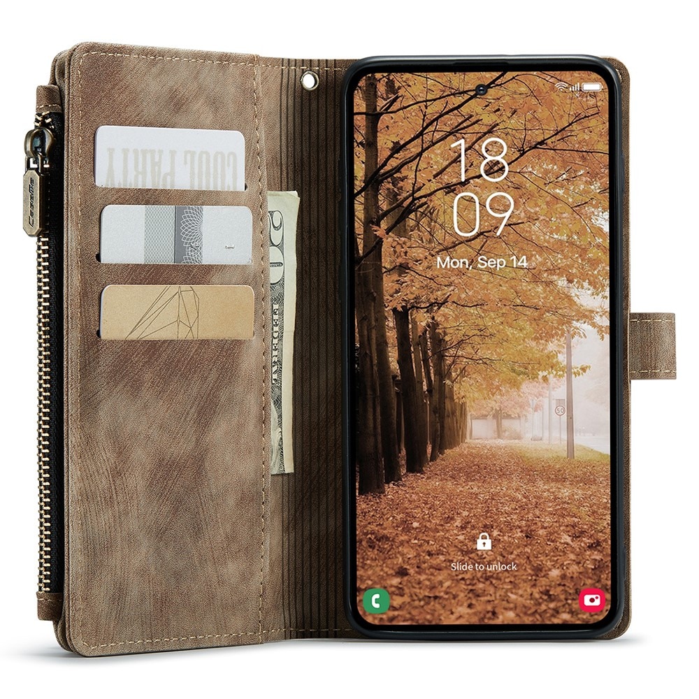 Bookcover hoesje Rits Samsung Galaxy A55 Bruin