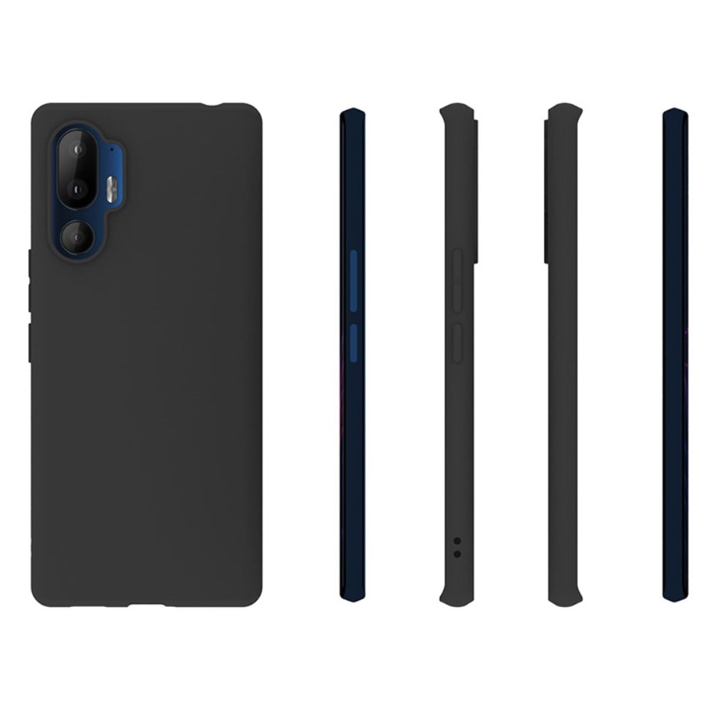 HTC U24 Pro Schokbestendige TPU Case Zwart