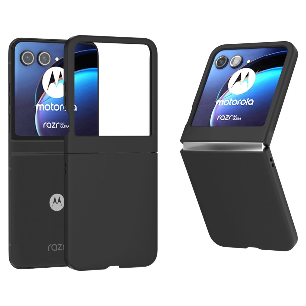 Motorola Razr 50 Hardcase Gummicoating zwart