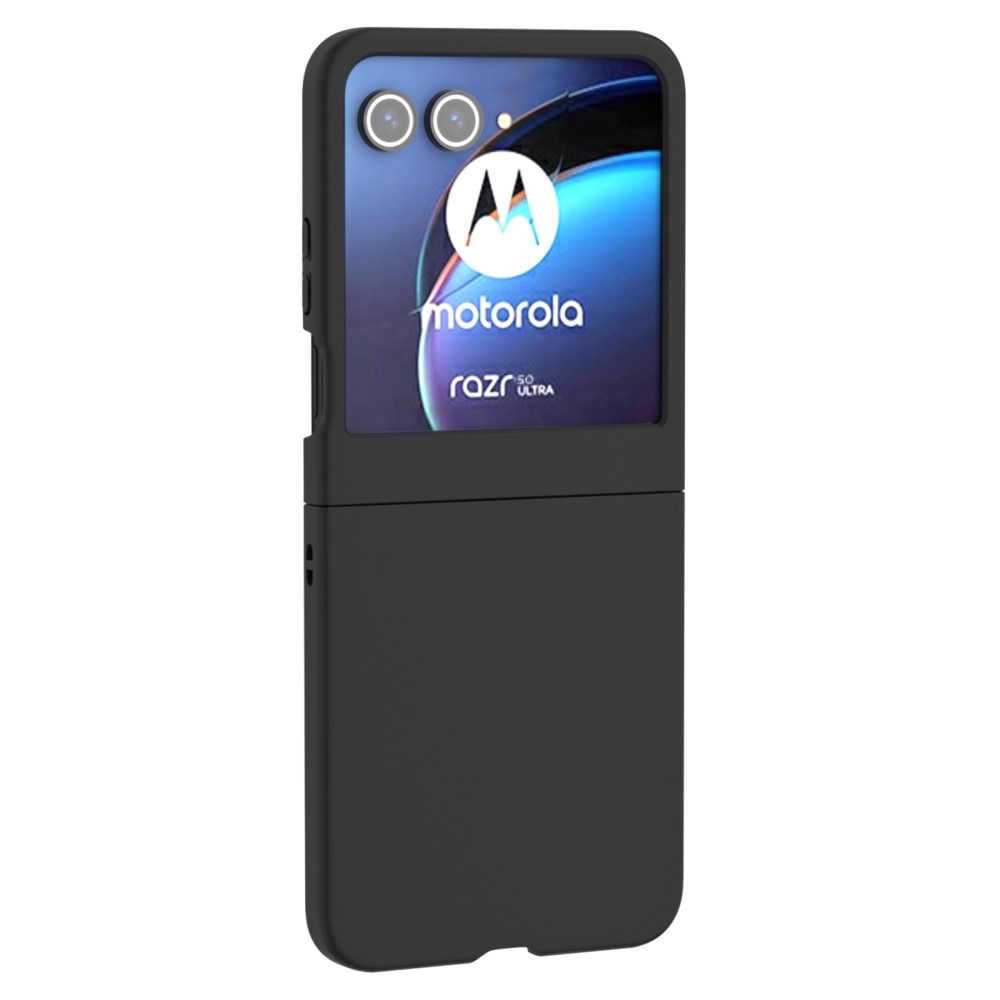 Motorola Razr 50 Hardcase Gummicoating zwart