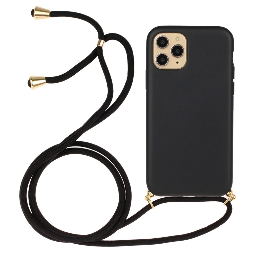 iPhone 16 Pro Max Hoesje Halsband zwart