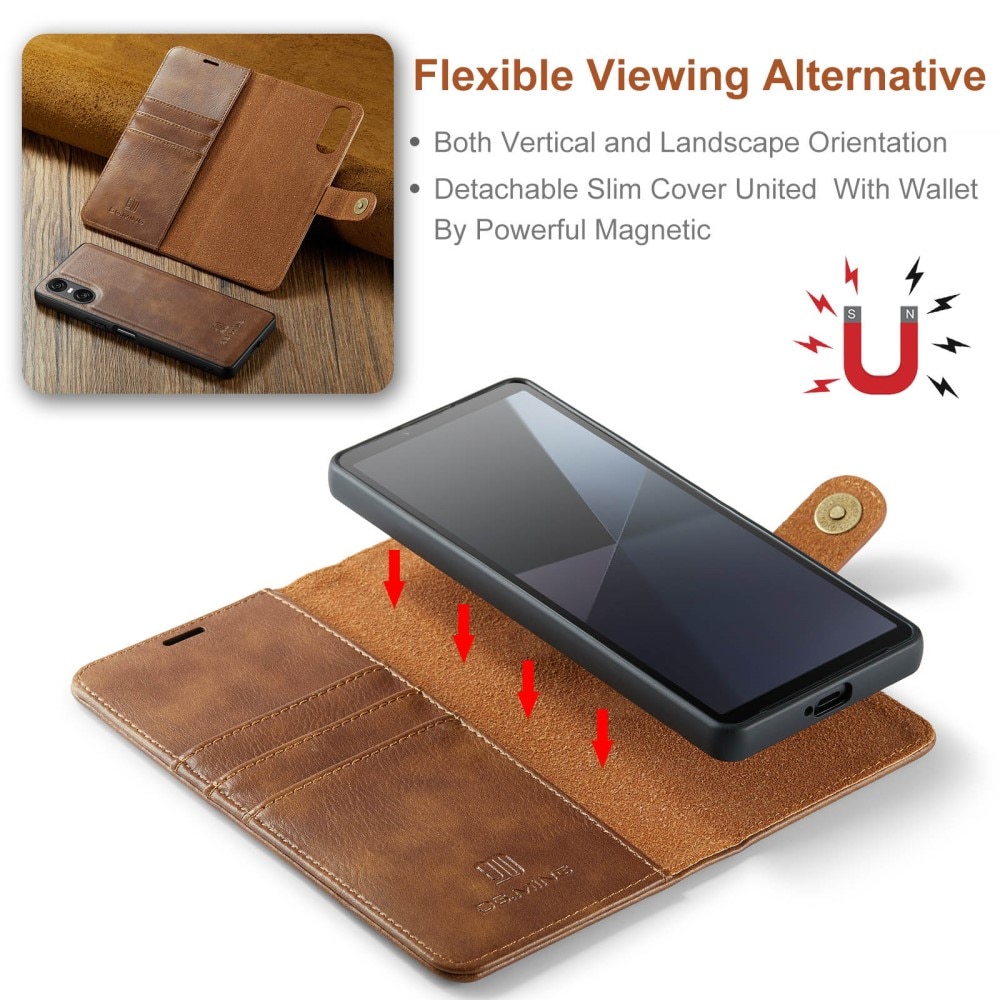 Magnet Wallet Sony Xperia 10 VI Cognac