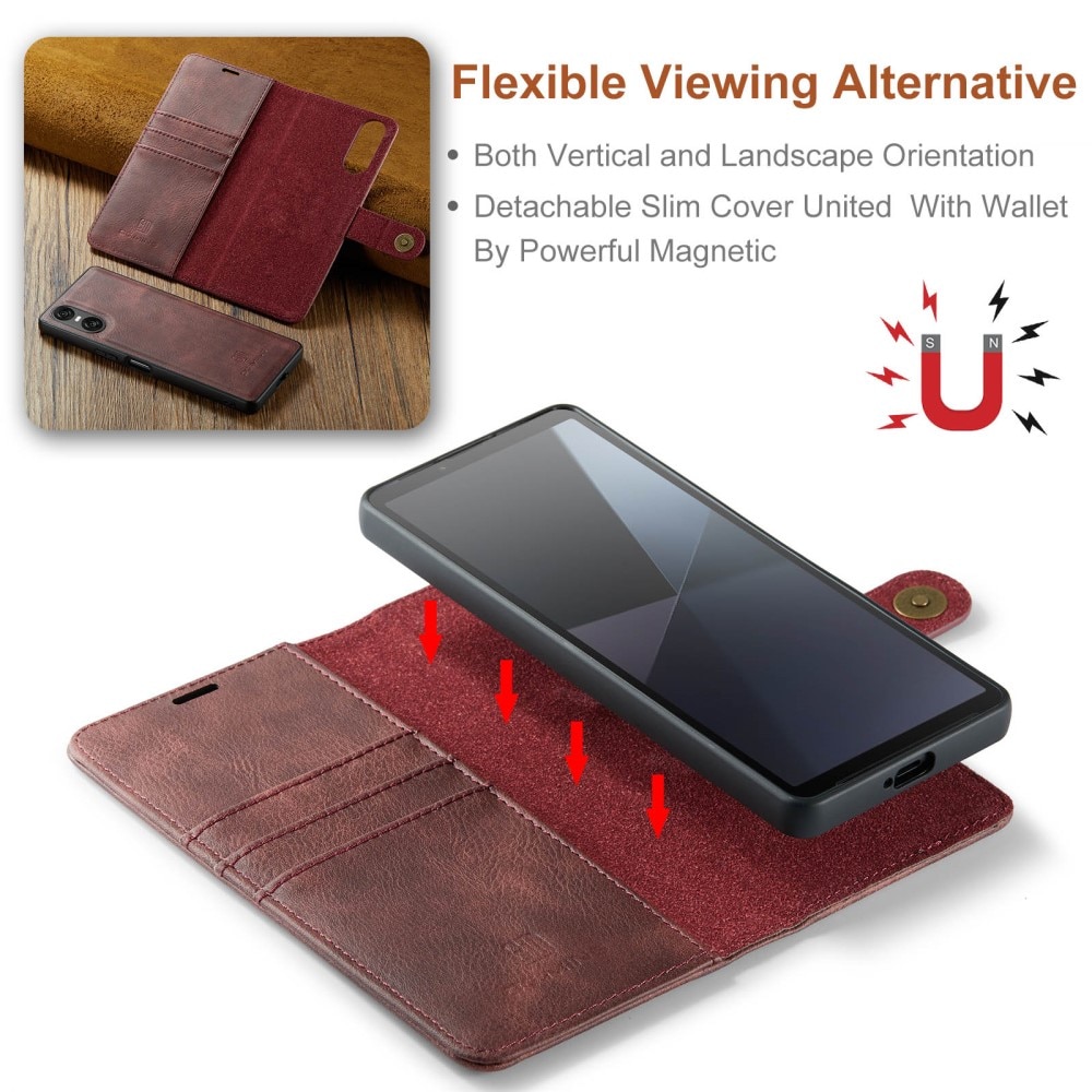 Magnet Wallet Sony Xperia 10 VI Red