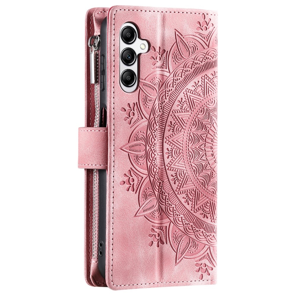 Samsung Galaxy S24 FE Portemonnee tas Mandala, roze