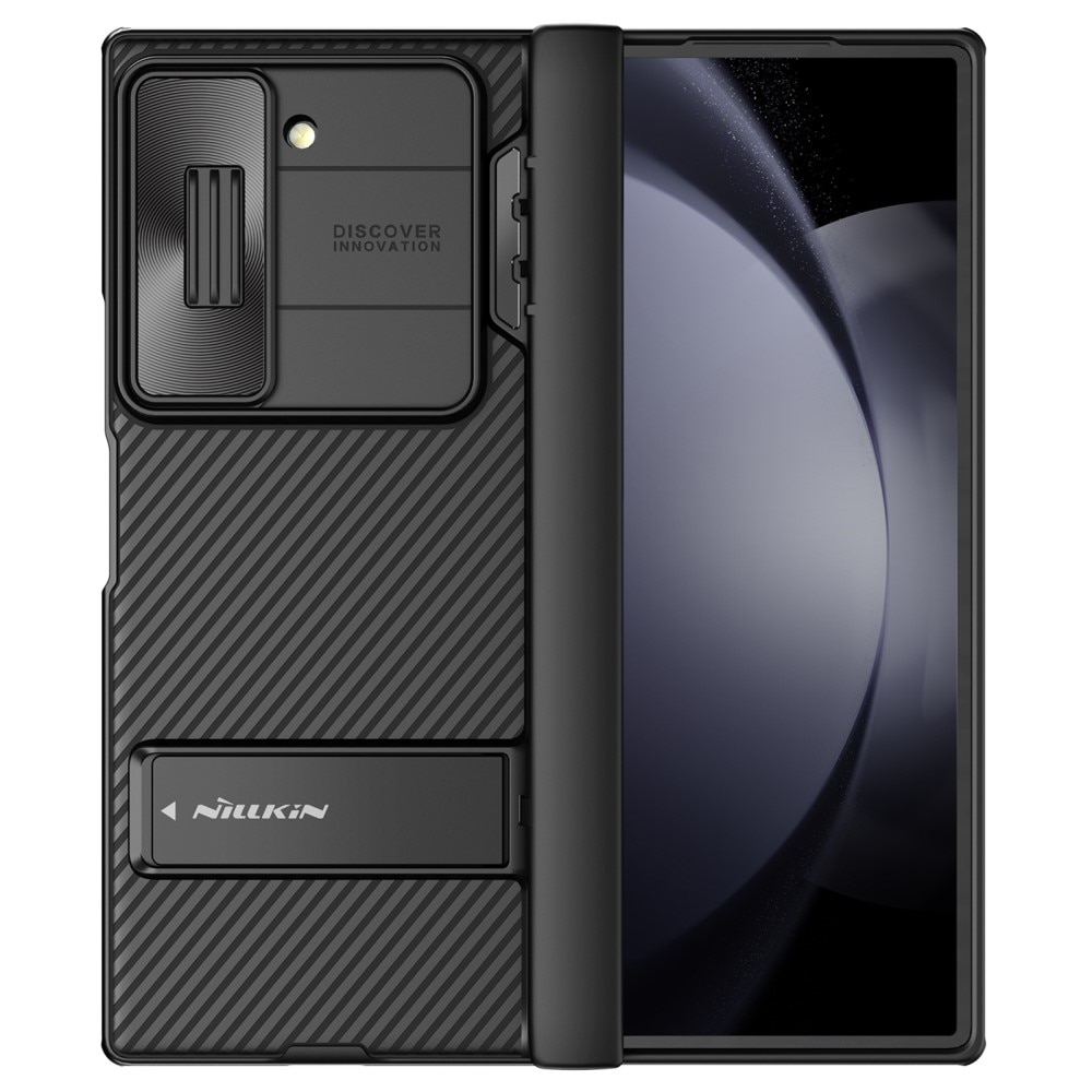 Nillkin Fold Hoesje met Camera Protector en Kickstand Samsung Galaxy Z Fold 6 zwart