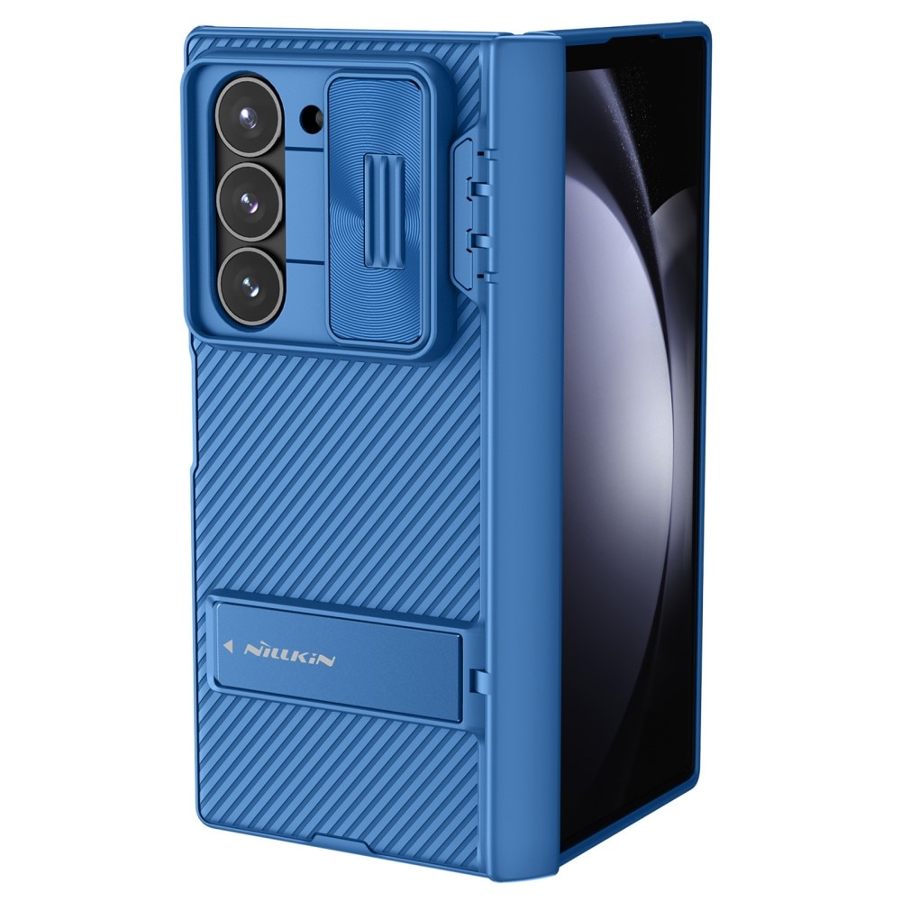 Nillkin Fold Hoesje met Camera Protector en Kickstand Samsung Galaxy Z Fold 6 blauw