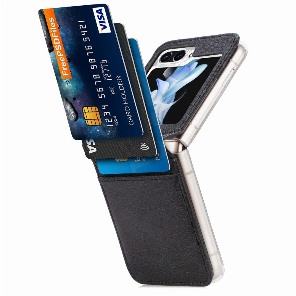 Slim Card Wallet Samsung Galaxy Z Flip 6 zwart