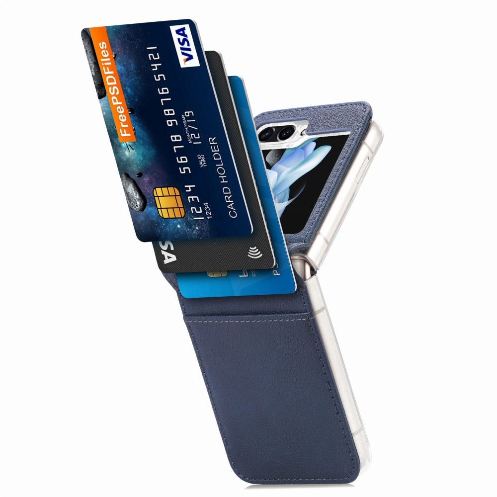 Slim Card Wallet Samsung Galaxy Z Flip 6 blauw