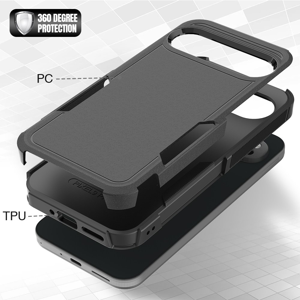 Google Pixel 9 Pro XL Off-road Hybridcase zwart