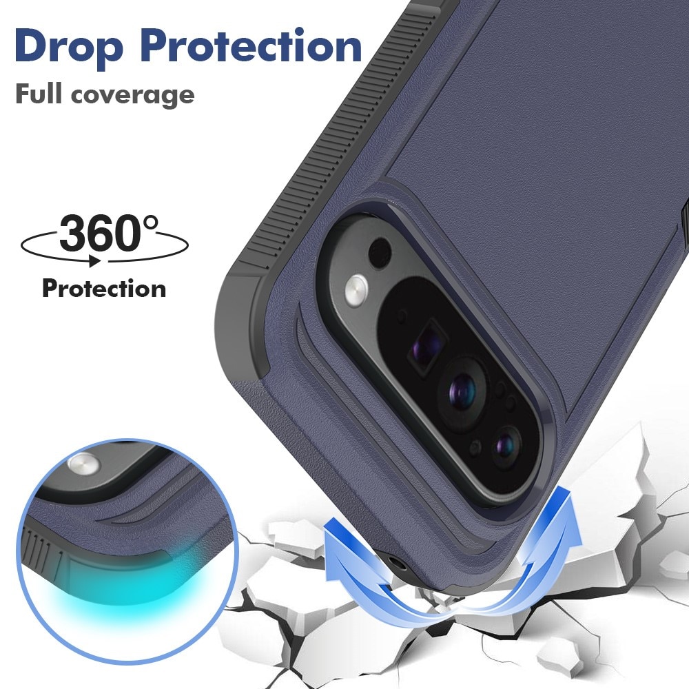 Google Pixel 9 Pro XL Off-road Hybridcase donkerblauw