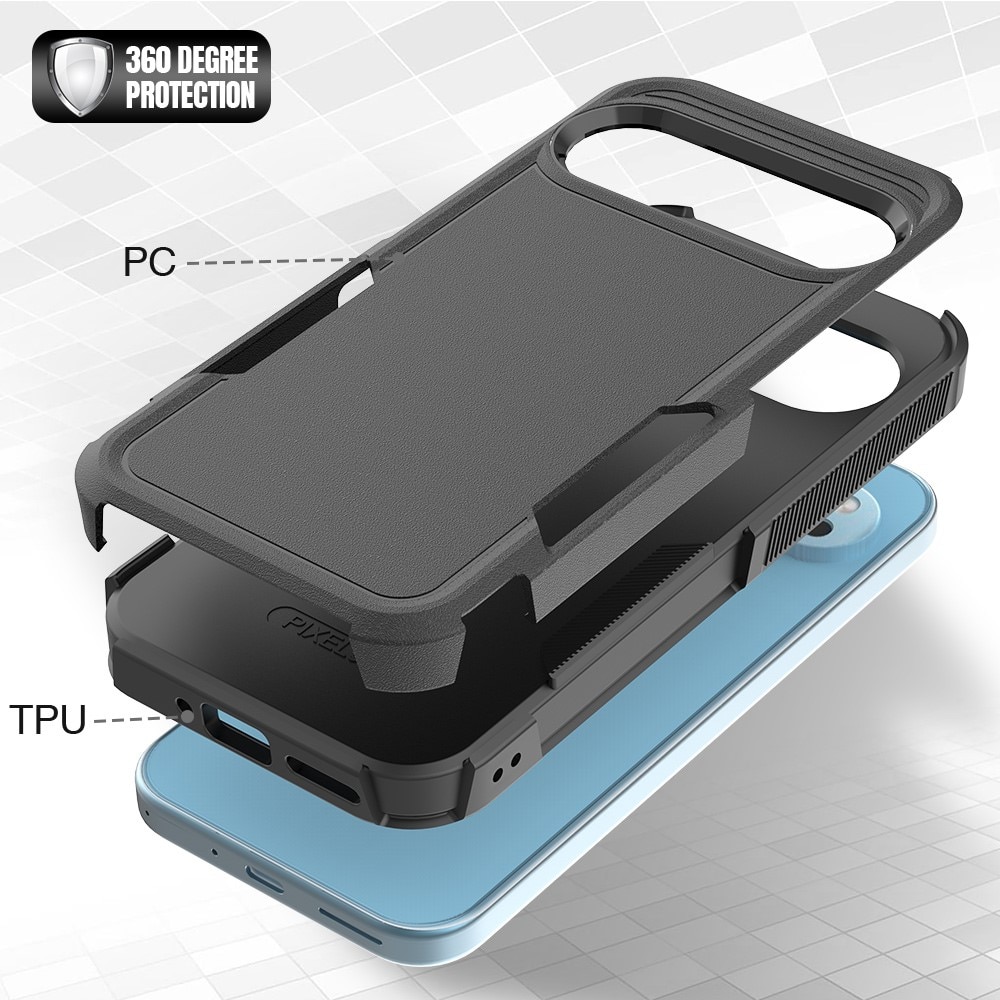 Google Pixel 9 Pro Off-road Hybridcase zwart