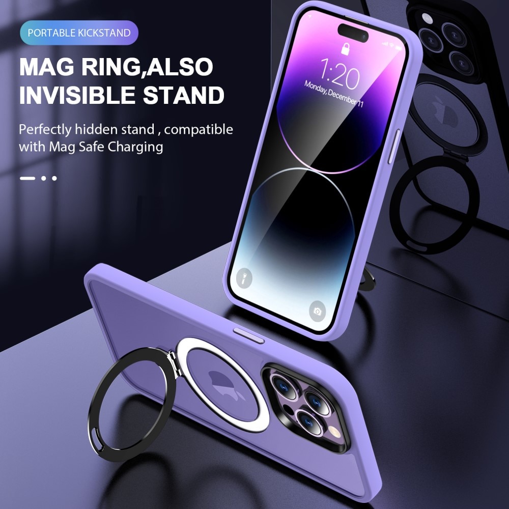 iPhone 16 Pro Hybridcase MagSafe Ring Paars