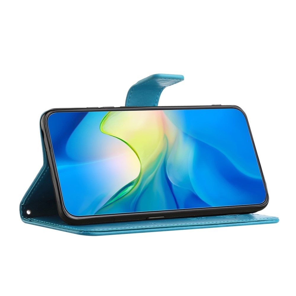 Samsung Galaxy A16 Leren vlinderhoesje blauw