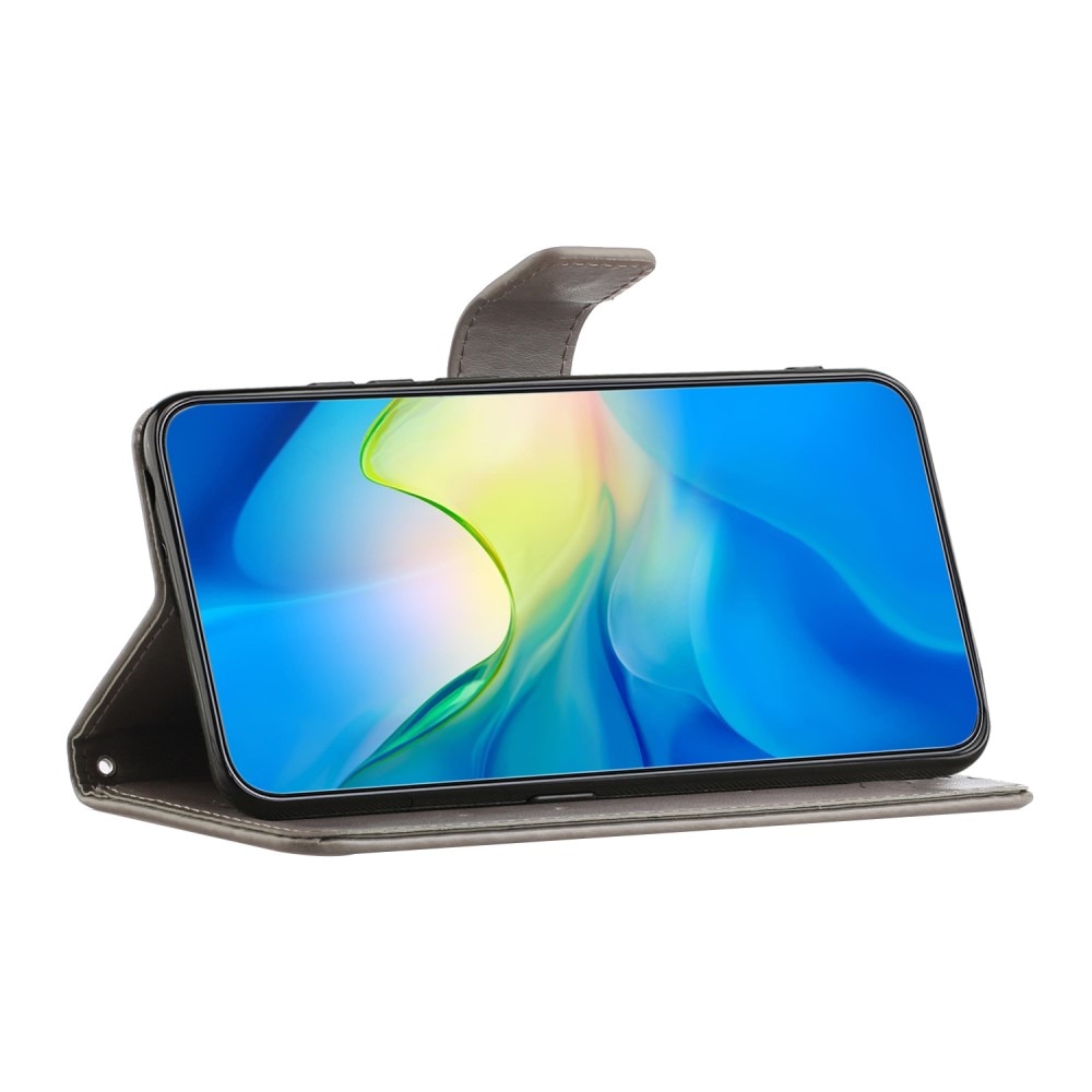 Samsung Galaxy A16 Leren vlinderhoesje grijs