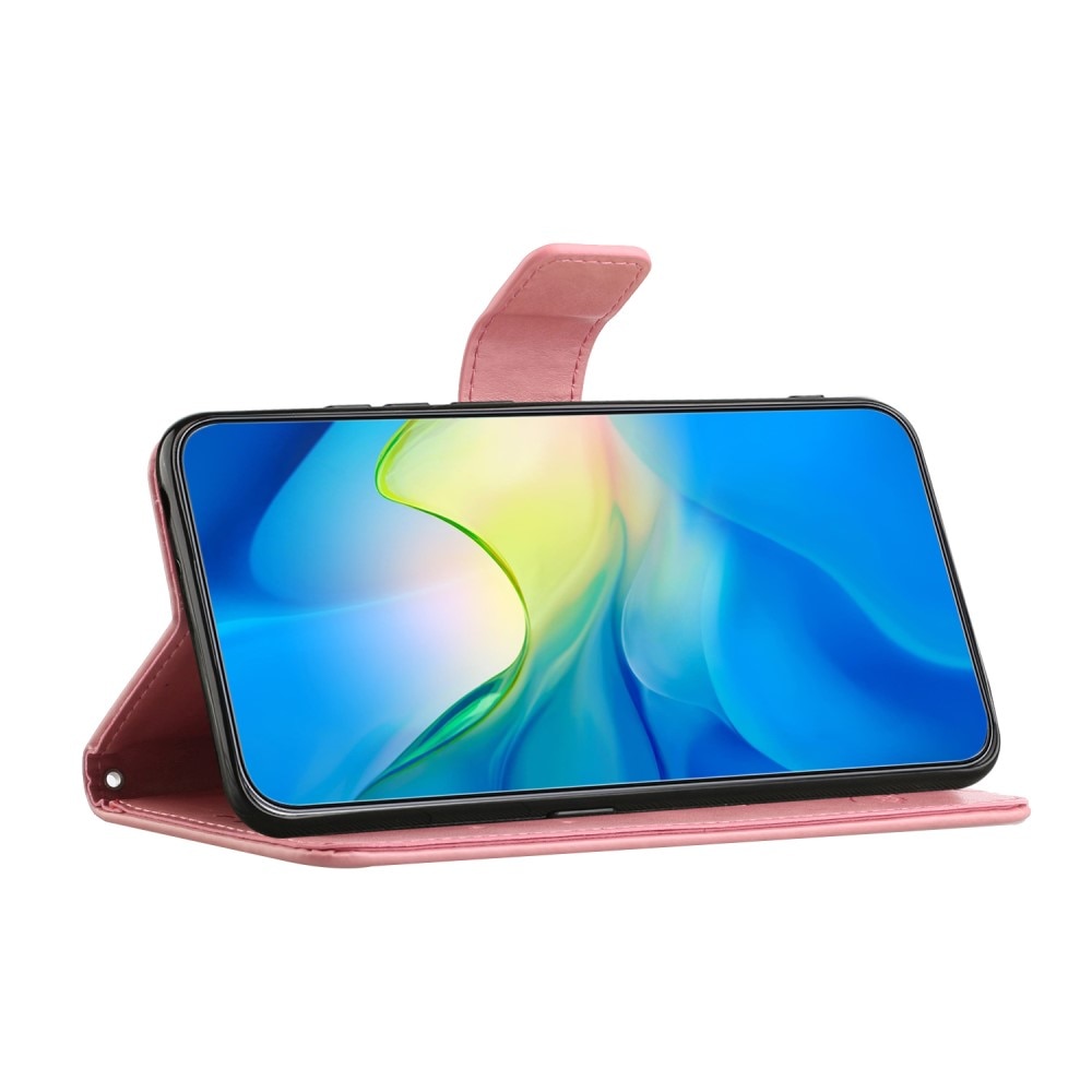 Samsung Galaxy A16 Leren vlinderhoesje roze