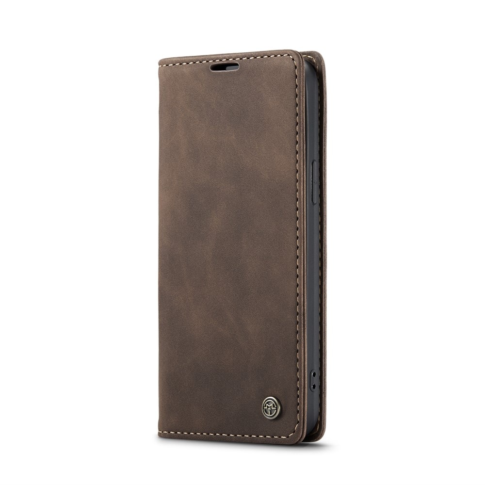 Slim Bookcover Hoesje iPhone 16 Pro Bruin