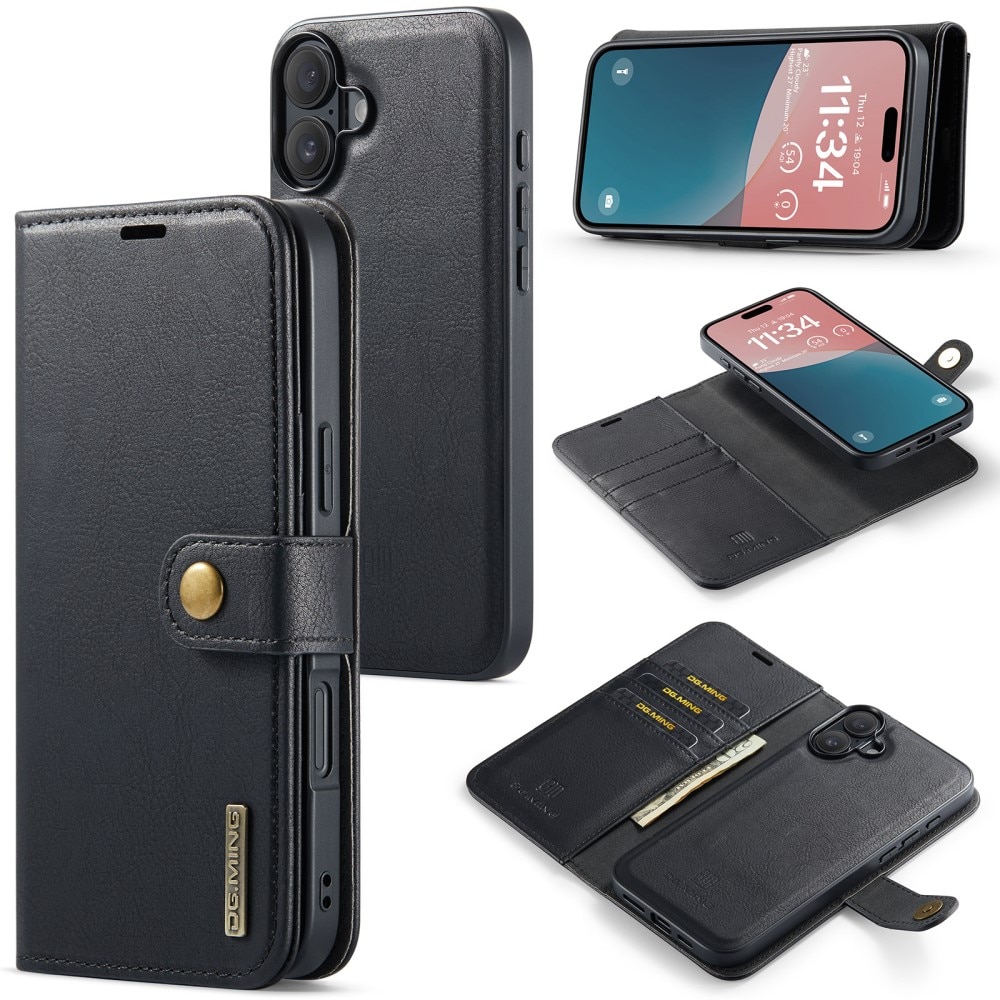 Magnet Wallet iPhone 16 Plus Black