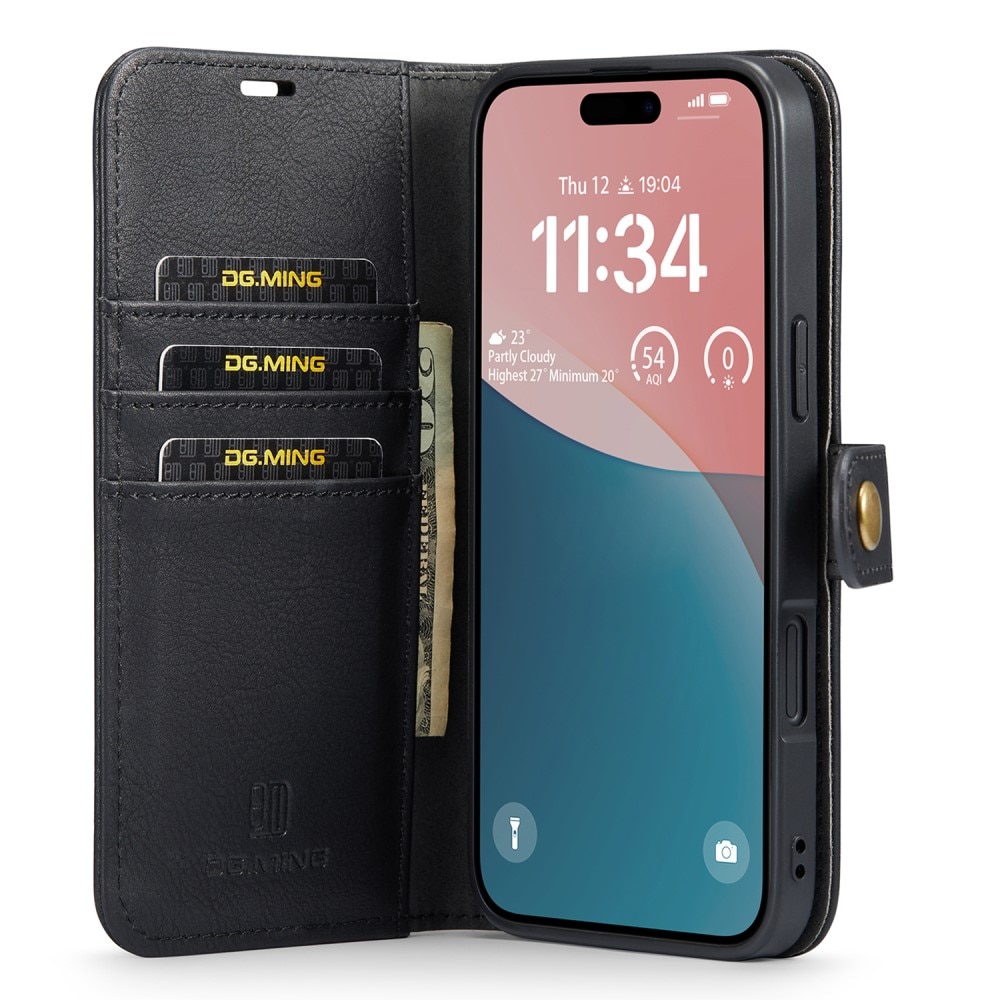 Magnet Wallet iPhone 16 Plus Black