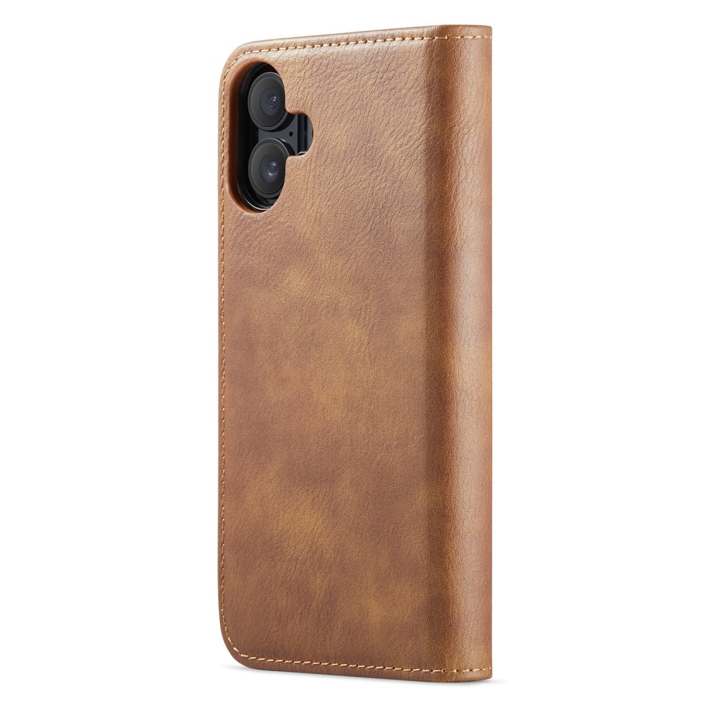 Magnet Wallet iPhone 16 Cognac