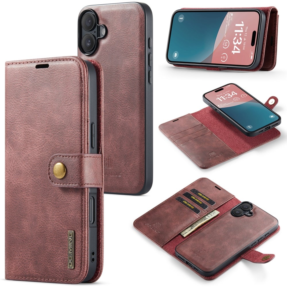 Magnet Wallet iPhone 16e Red