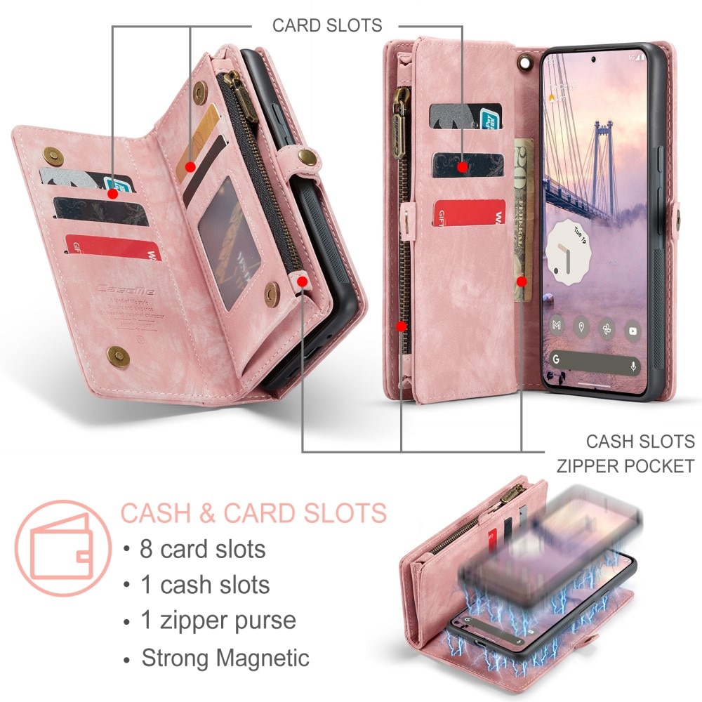 Multi-slot Hoesje Google Pixel 9 Pro XL roze