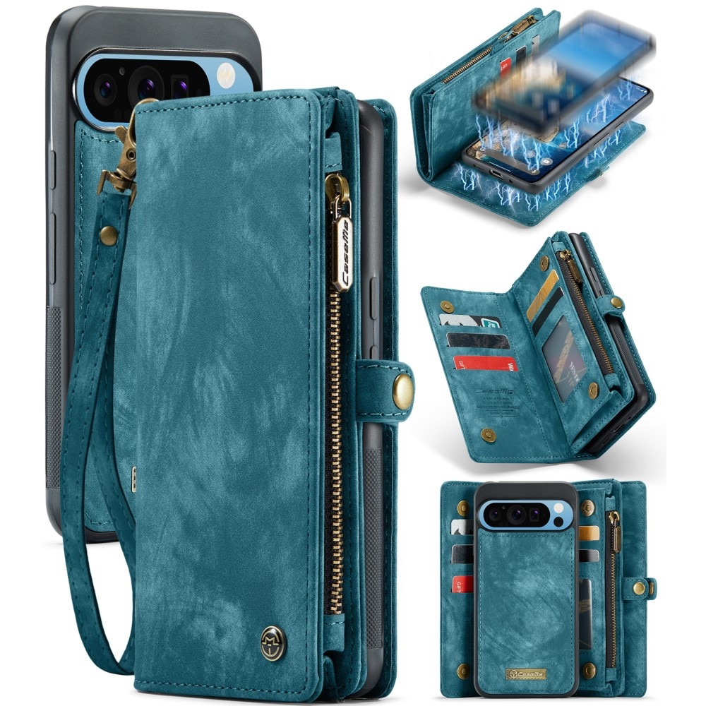 Multi-slot Hoesje Google Pixel 9 Pro XL blauw