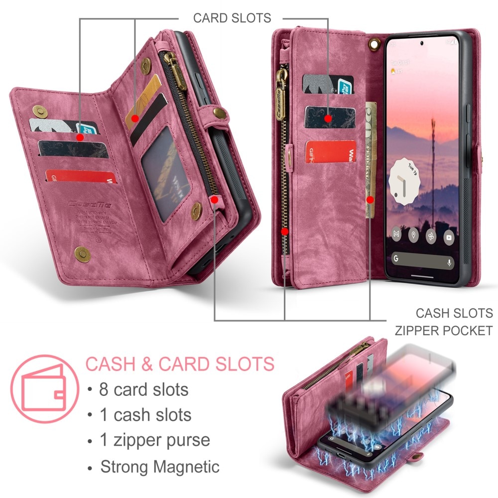 Multi-slot Hoesje Google Pixel 9 Pro XL Rood