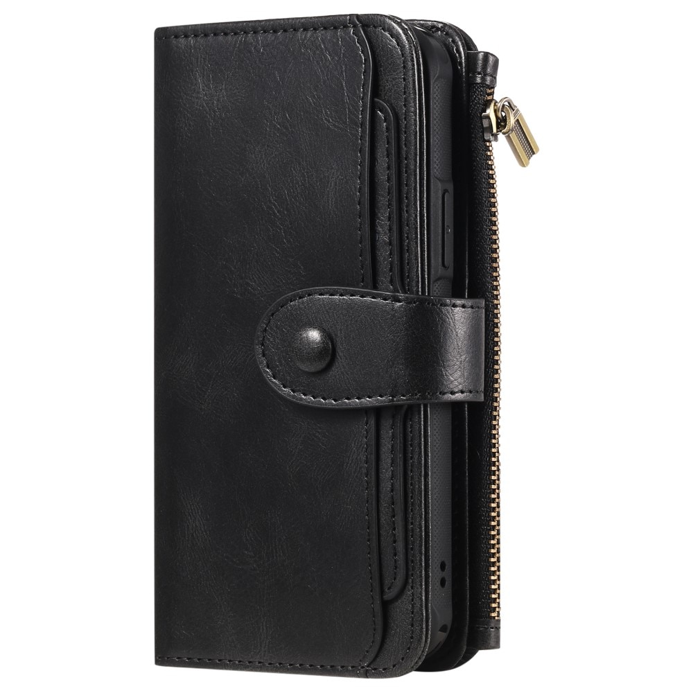 iPhone 16 Pro  Magnet Leather Multi-Wallet zwart