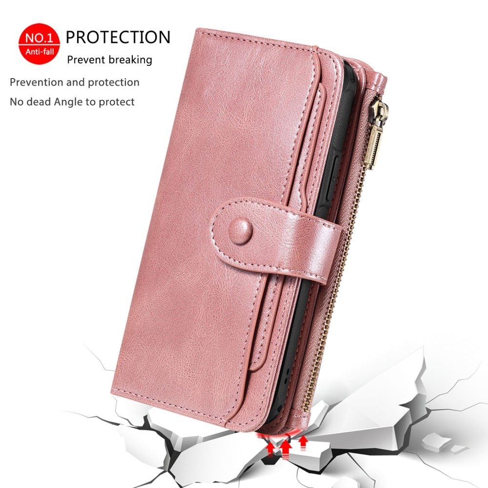 iPhone 16  Magnet Leather Multi-Wallet roze