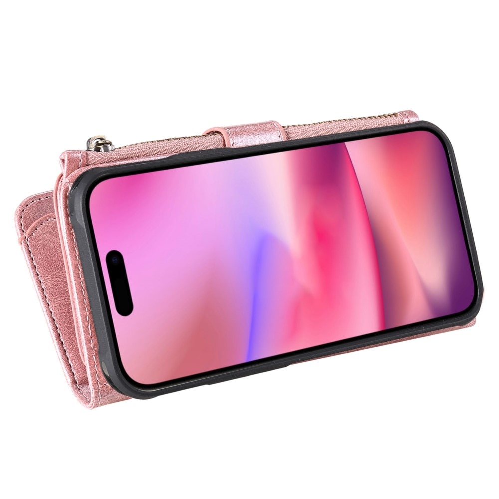 iPhone 16  Magnet Leather Multi-Wallet roze