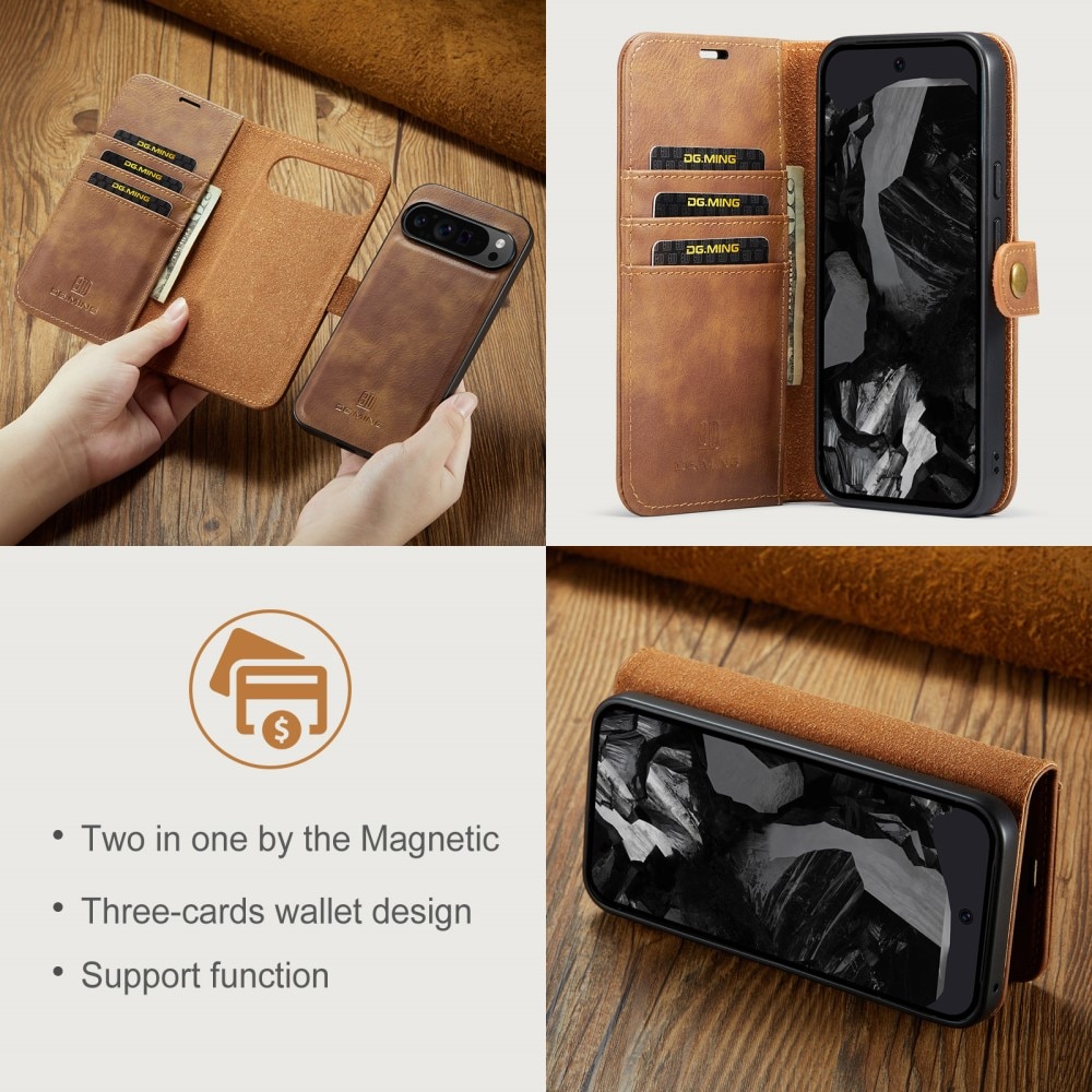 Magnet Wallet Google Pixel 9 Pro XL Cognac