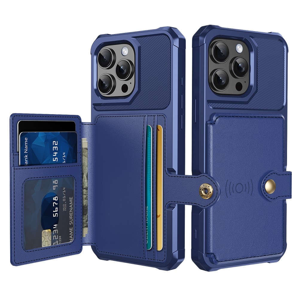 iPhone 16 Pro Tough Multi-slot Case blauw