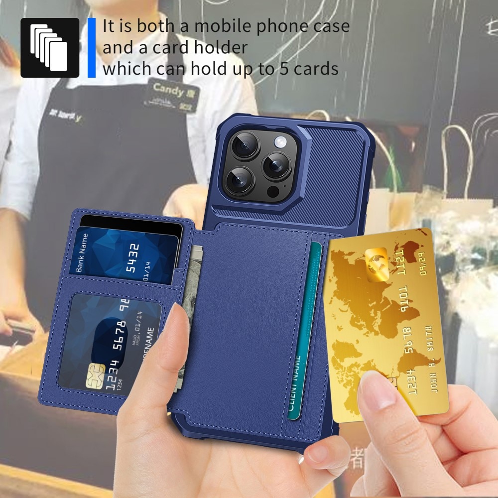 iPhone 16 Pro Tough Multi-slot Case blauw