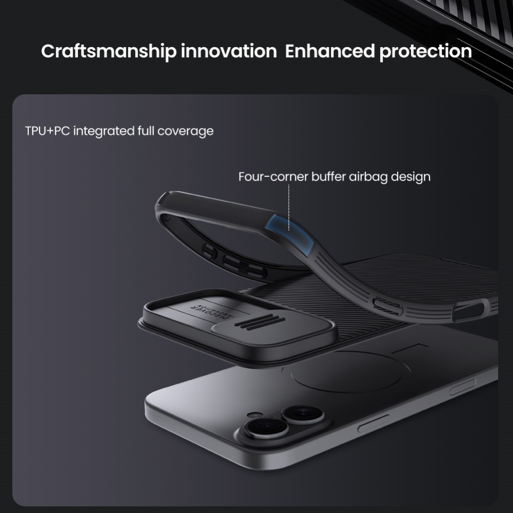 CamShield Case MagSafe iPhone 16 zwart