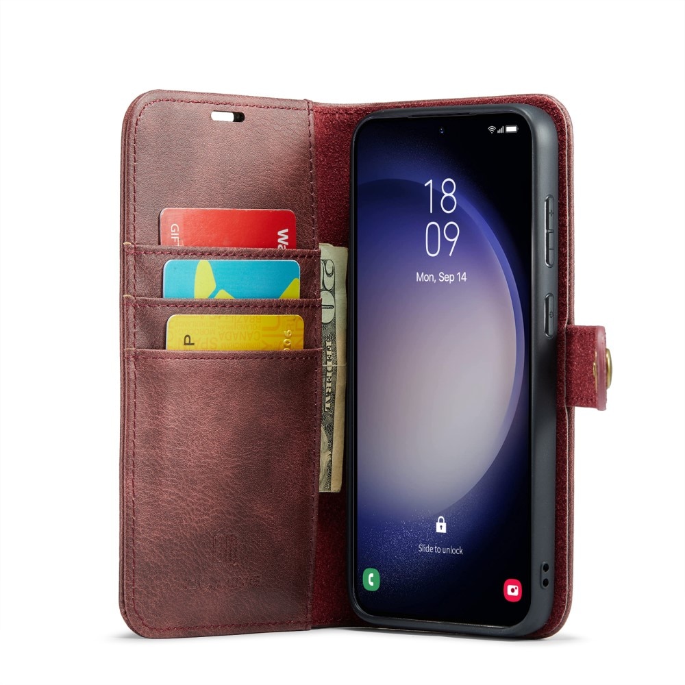 Magnet Wallet Samsung Galaxy S24 FE Red