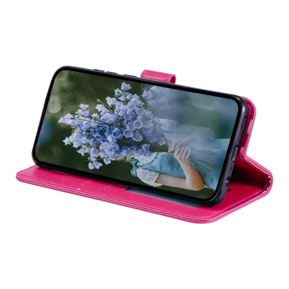 Samsung Galaxy S25 Ultra Leren Mandalahoesje roze