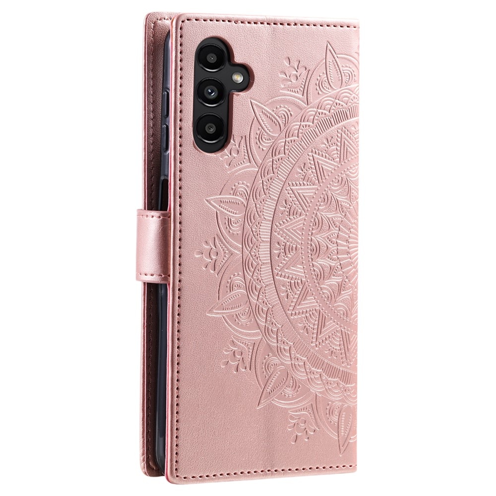 Samsung Galaxy S25 Plus Leren Mandalahoesje rosé goud