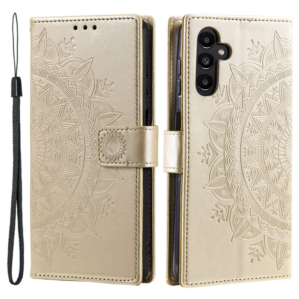 Samsung Galaxy S25 Plus Leren Mandalahoesje goud