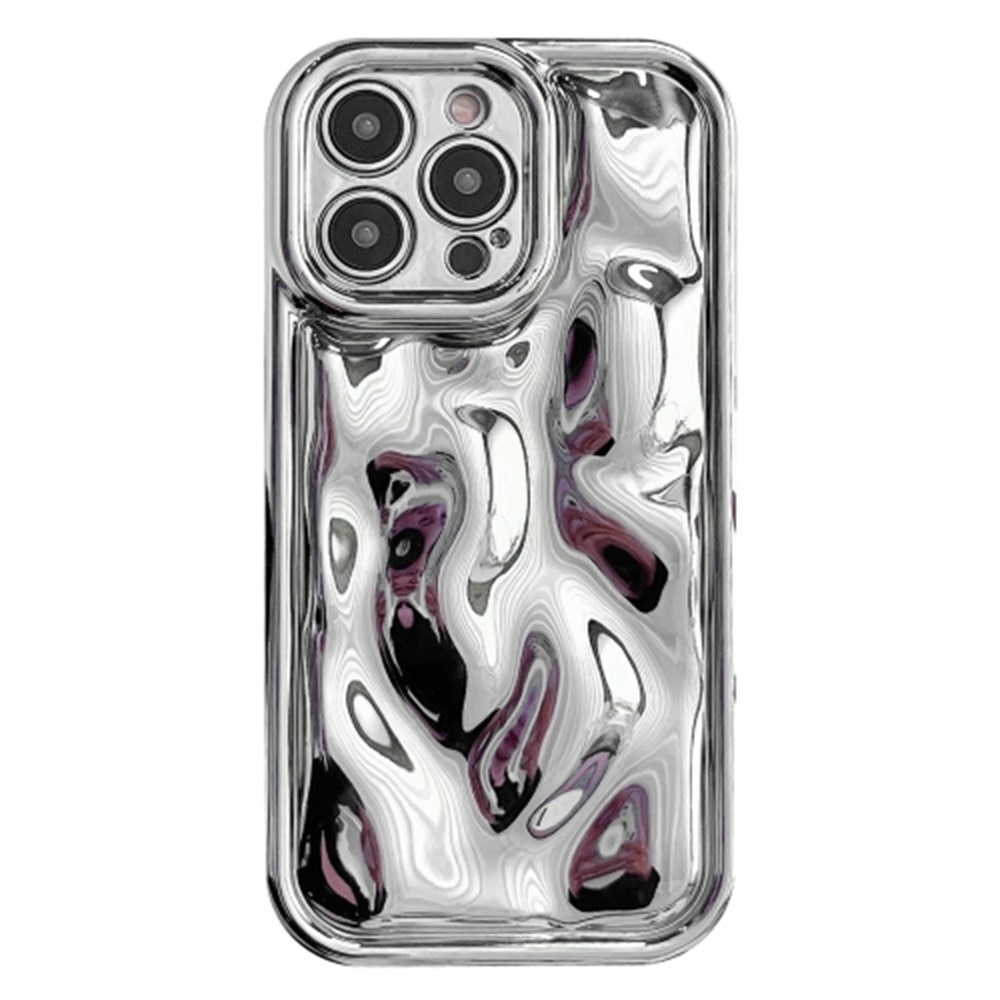 iPhone 16 Pro Max Wavy TPU Case, zilver