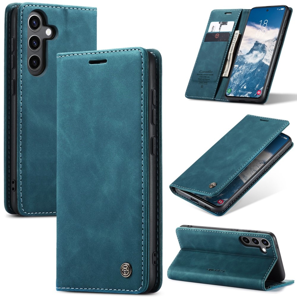 Slim Bookcover Hoesje Samsung Galaxy S24 FE Blauw