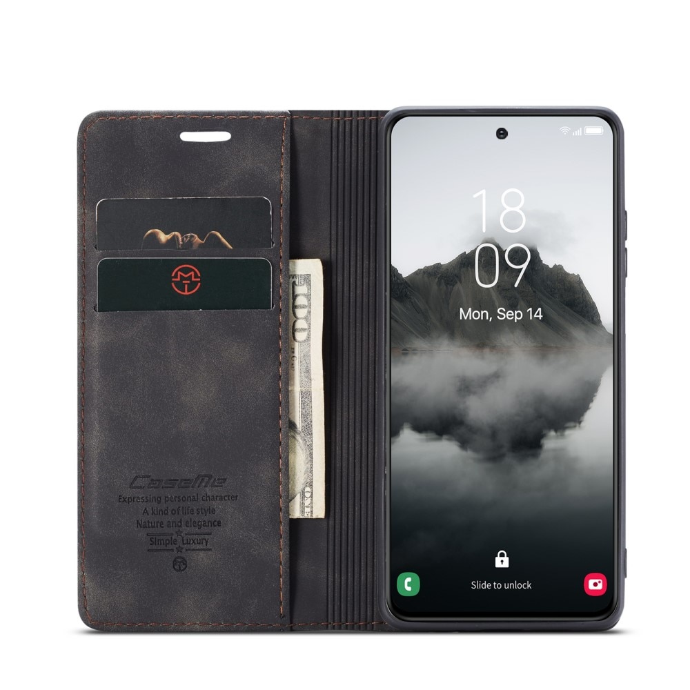 Slim Bookcover Hoesje Samsung Galaxy S24 FE Zwart