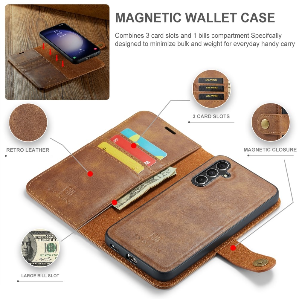 Magnet Wallet Samsung Galaxy A16 Cognac