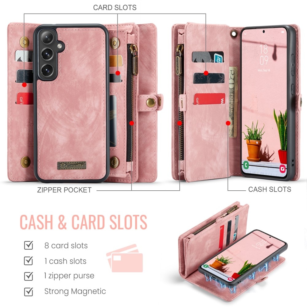 Multi-slot Hoesje Samsung Galaxy S24 FE Roze