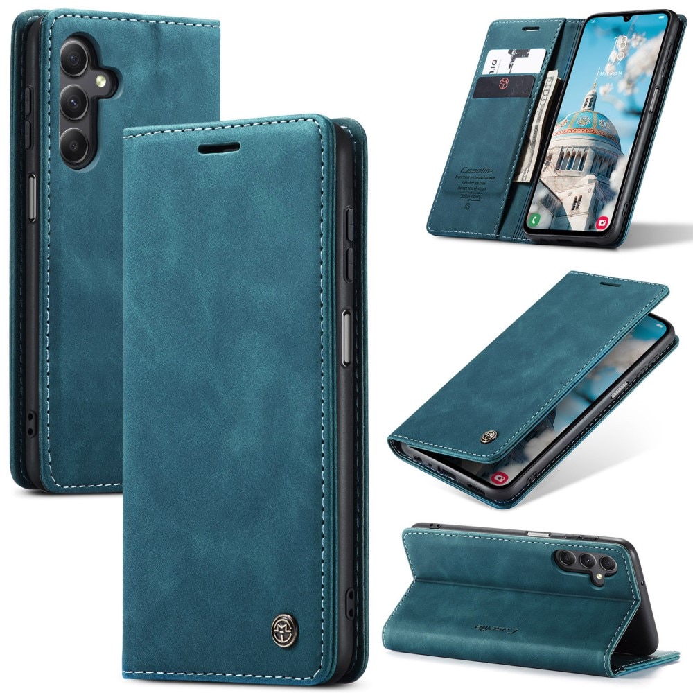 Slim Bookcover Hoesje Samsung Galaxy A16 Blauw